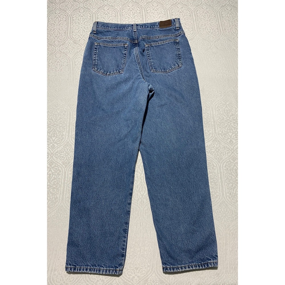 LL Bean‎ Double L Relaxed Fit Jeans Lined Blue Denim Women's 16 Reg Winter Pants
